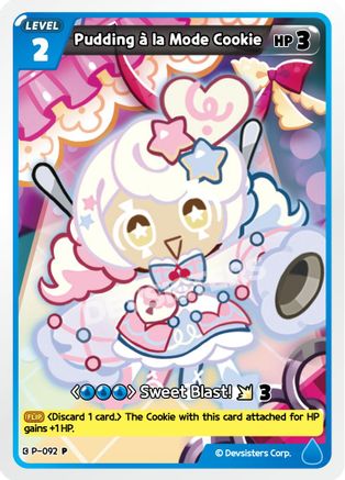Pudding a la mode Cookie (092) (P-092) - Promotion Cards