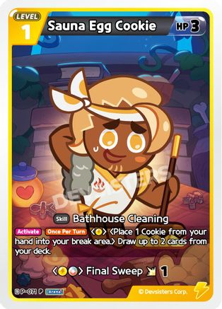 Sauna Egg Cookie (P-071) - Promotion Cards