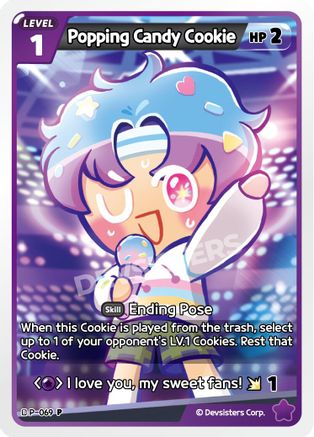 Popping Candy Cookie (P-069) - Promotion Cards
