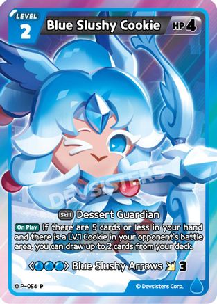 Blue Slushy Cookie (P-054) - Promotion Cards Foil