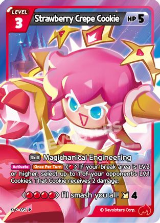 Strawberry Crepe Cookie (051) (P-051) - Promotion Cards Foil