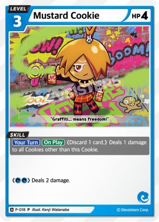 Mustard Cookie (018) (P-018) - Promotion Cards