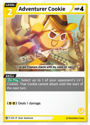 Adventurer Cookie (010) (P-010) - Promotion Cards