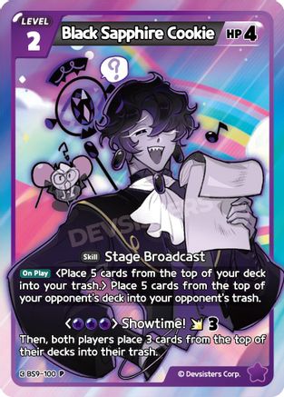 Black Sapphire Cookie (100) (BS9-100) - Promotion Cards Foil