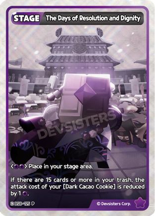 The Days of Resolution and Dignity (BS8-125) - Promotion Cards Foil