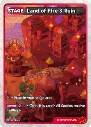 Land of Fire & Ruin (BS8-024) - Promotion Cards Foil