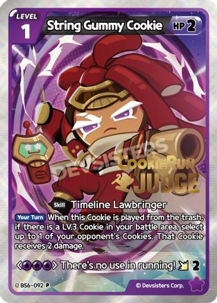 String Gummy Cookie (BS6-092) - Promotion Cards Foil