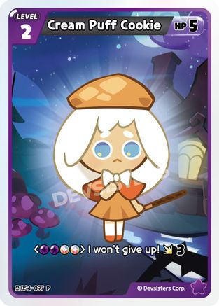Cream Puff Cookie (097) (BS4-097) - Promotion Cards Foil