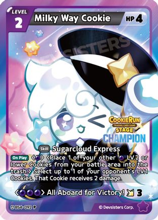 Milky Way Cookie (Champion) (BS4-092) - Promotion Cards Foil