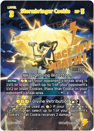 Stormbringer Cookie (Serial Numbered) (BS4-026) - Promotion Cards Foil