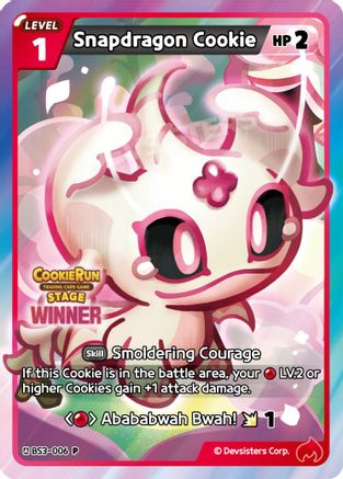 Snapdragon Cookie (Winner) (BS3-006) - Promotion Cards Foil