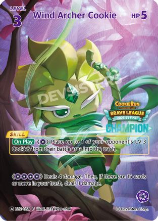 Wind Archer Cookie (Champion) (BS2-058) - Promotion Cards Foil