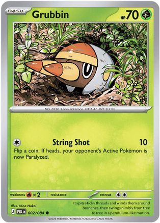 Grubbin 002/084 - ME05 Pitch Black Reverse Holofoil