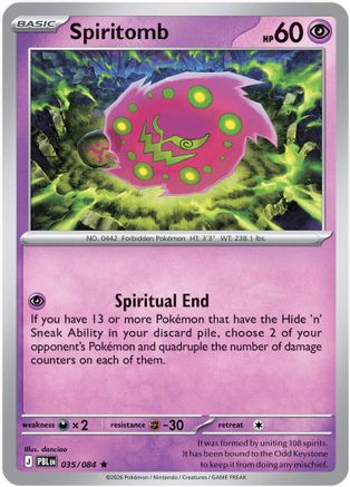 Spiritomb 035/084 - ME05 Pitch Black Holofoil