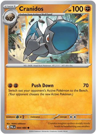 Cranidos 044/084 - ME05 Pitch Black Reverse Holofoil