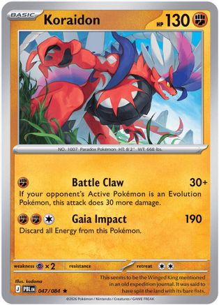 Koraidon 047/084 - ME05 Pitch Black Holofoil
