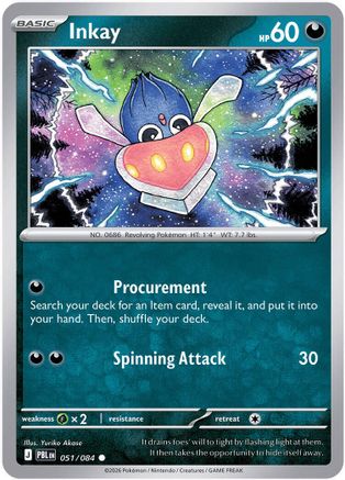 Inkay 051/084 - ME05 Pitch Black Reverse Holofoil