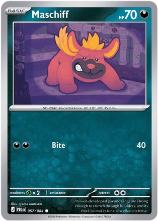 Maschiff 057/084 - ME05 Pitch Black Reverse Holofoil