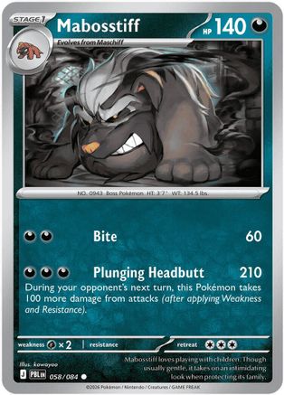 Mabosstiff 058/084 - ME05 Pitch Black Reverse Holofoil