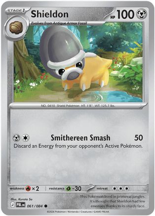 Shieldon 061/084 - ME05 Pitch Black Reverse Holofoil