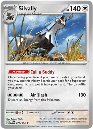 Silvally - 070/084 - ME05 Pitch Black Holofoil