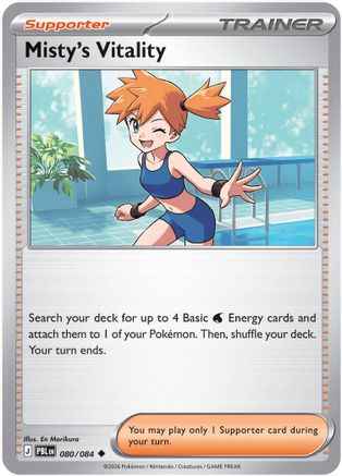 Misty's Vitality - 080/084 - ME05 Pitch Black Reverse Holofoil