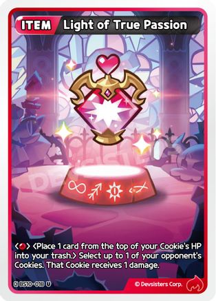 Light of True Passion (BS10-018) - The Dark Enchantress War