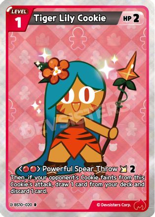 Tiger Lily Cookie (BS10-020) - The Dark Enchantress War Foil