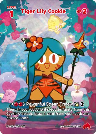 Tiger Lily Cookie (SEC) (BS10-020) - The Dark Enchantress War Foil