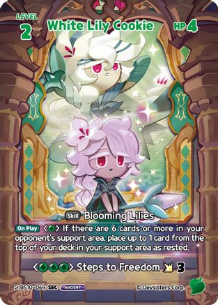 White Lily Cookie (069) (SEC) (BS10-069) - The Dark Enchantress War Foil