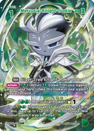 Mercurial Knight Cookie (071) (SSR) (BS10-071) - The Dark Enchantress War Foil