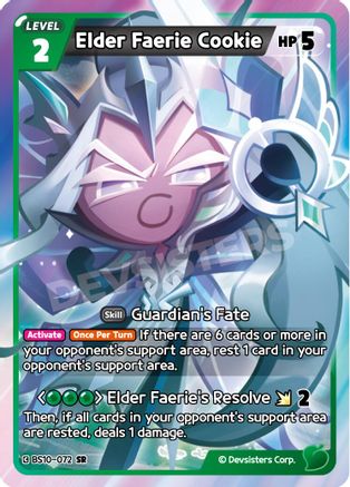 Elder Faerie Cookie (BS10-072) - The Dark Enchantress War Foil