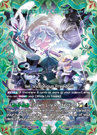 White Lily Cookie (073) (EXR) (BS10-073) - The Dark Enchantress War Foil