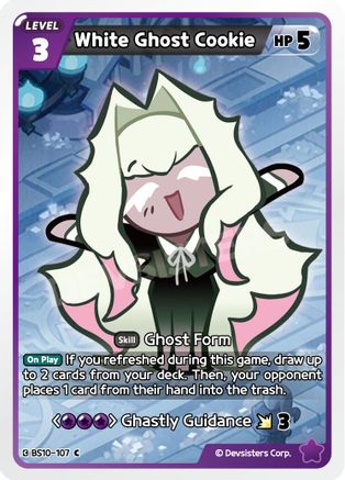 White Ghost Cookie (BS10-107) - The Dark Enchantress War