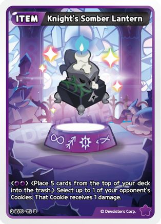 Knight's Somber Lantern (BS10-112) - The Dark Enchantress War