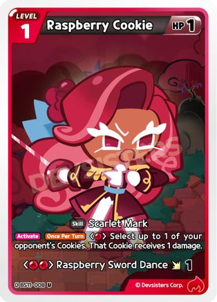 Raspberry Cookie (008) (BS11-008) - The Dark Enchantress War
