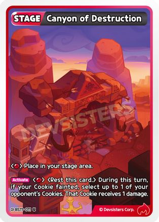 Canyon of Destruction (BS11-011) - The Dark Enchantress War