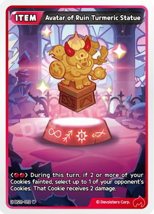 Avatar of Ruin Turmeric Statue (BS11-012) - The Dark Enchantress War