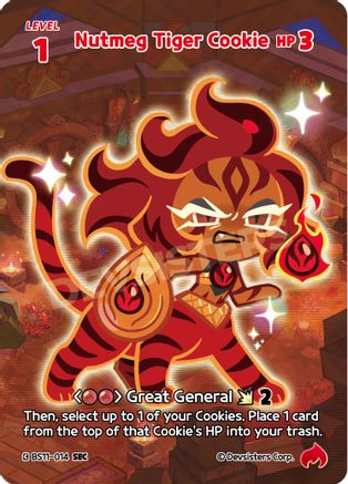 Nutmeg Tiger Cookie (SEC) (BS11-014) - The Dark Enchantress War Foil