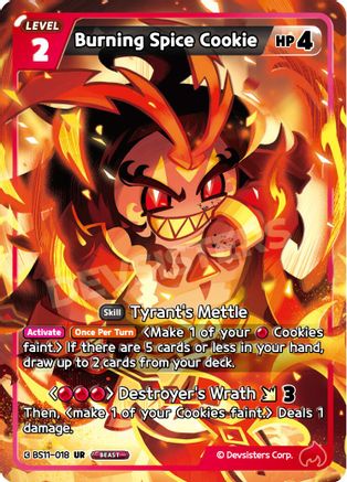 Burning Spice Cookie (BS11-018) - The Dark Enchantress War Foil
