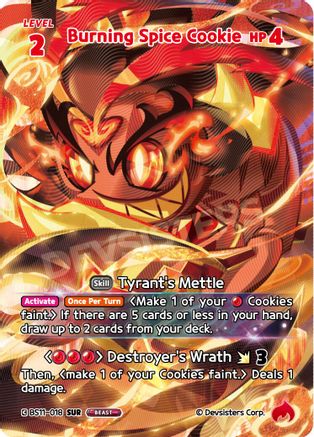 Burning Spice Cookie (SUR) (BS11-018) - The Dark Enchantress War Foil