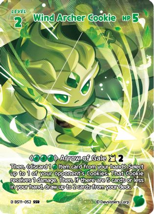 Wind Archer Cookie (SSR) (BS11-052) - The Dark Enchantress War Foil