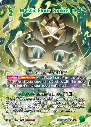 Mystic Flour Cookie (SUR) (BS11-053) - The Dark Enchantress War Foil