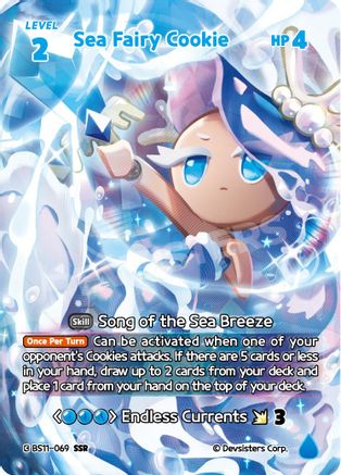 Sea Fairy Cookie (SSR) (BS11-069) - The Dark Enchantress War Foil