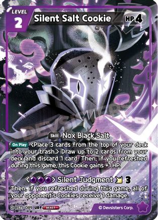 Silent Salt Cookie (089) (BS11-089) - The Dark Enchantress War Foil
