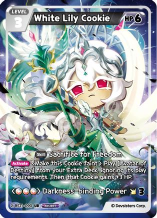 White Lily Cookie (090) (BS11-090) - The Dark Enchantress War Foil