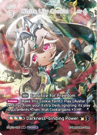 White Lily Cookie (090) (SUR) (BS11-090) - The Dark Enchantress War Foil