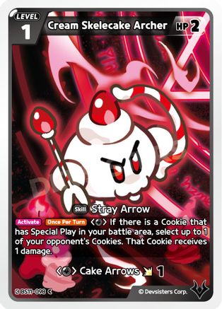 Cream Skelecake Archer (BS11-098) - The Dark Enchantress War