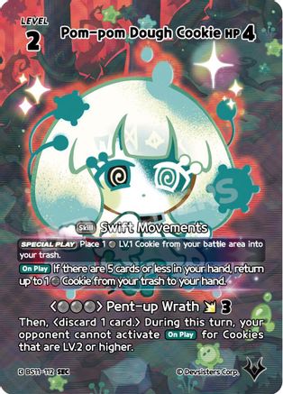 Pom-pom Dough Cookie (SEC) (BS11-112) - The Dark Enchantress War Foil