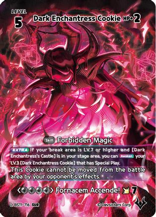Dark Enchantress Cookie (116) (SUR) (BS11-116) - The Dark Enchantress War Foil